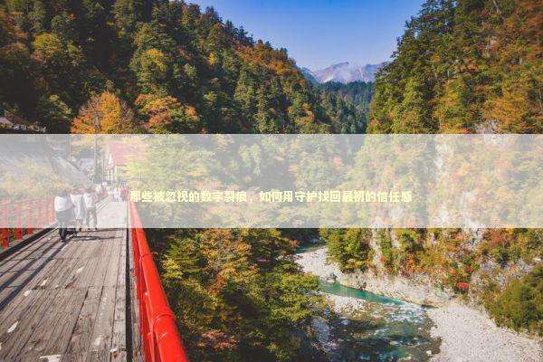 那些被忽视的数字裂痕，如何用守护找回最初的信任感 IT技术